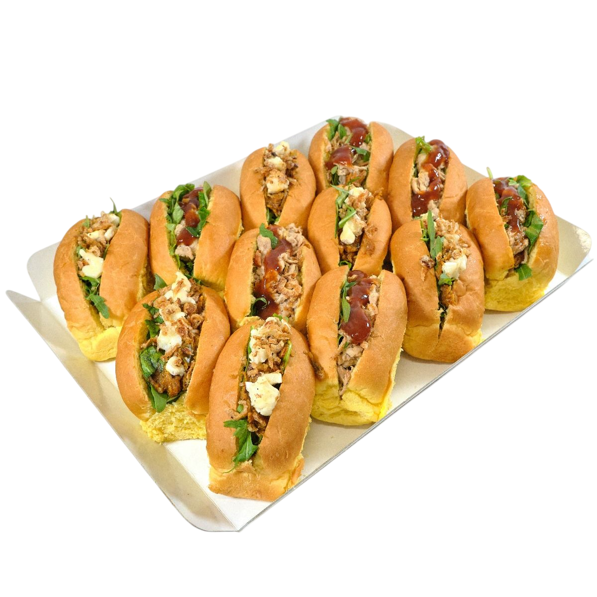 Bandeja MINI BRIOCHES PULLED PORK 12U